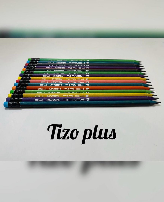 مداد مشکی چوب 2رنگ پاکن دار تیزو(بسته 72عددی)