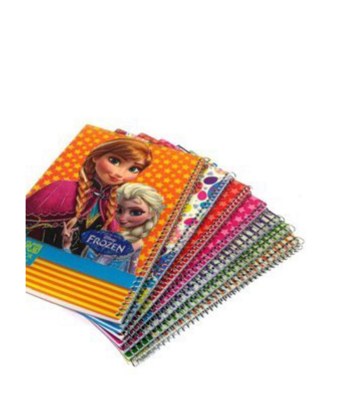 دفتر ٥٠ برگ نقاشی سیمی طلقی فانتزی(بسته١٢ عددی)